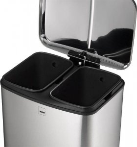 Kosz na śmieci Kela do segregacji na pedał srebrny (KE-10954) 3