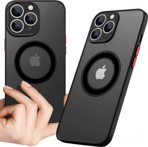Alogy Alogy Hybrid Mag Case do MagSafe Etui do Apple iPhone 13 Pro Max obudowa z ochroną aparatu Black uniwersalny 1