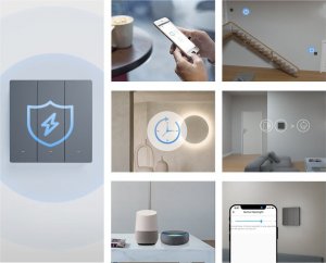 Sonoff Sonoff inteligentny 3-kanałowy przełącznik ścienny Wi-Fi czarny 4