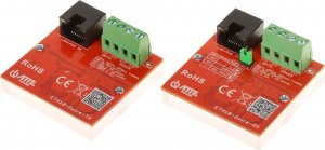 Atte Zestaw konwerterów UTP / 2-WIRE DO TRANSMISJI LAN POE ETH10-2WIRE-SET KOMPLET 2 SZT ATTE 1