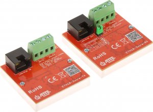 Atte Zestaw konwerterów UTP / 2-WIRE DO TRANSMISJI LAN POE ETH10-2WIRE-SET KOMPLET 2 SZT ATTE 10