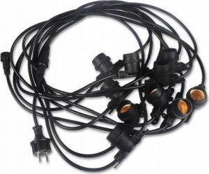 Master LED Girlanda OGRODOWA LAMPKI LED 20m + 20x Żarówki E27 2