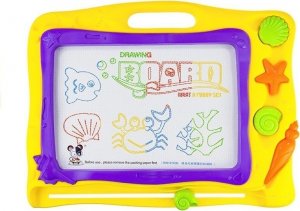 LeanToys Tablica Znikopis Morski + 3 Pieczątki Kolorowe Tło 3
