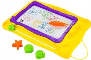 LeanToys Tablica Znikopis Morski + 3 Pieczątki Kolorowe Tło 4