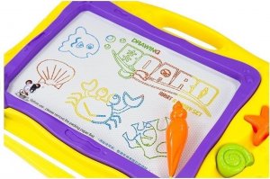 LeanToys Tablica Znikopis Morski + 3 Pieczątki Kolorowe Tło 5