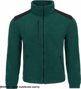 JHK FLRA 340 - bluza polarowa unisex, gruba posiada bardzo dobre właściwości cieplne - jasnożółto-zielono-czarny L 53