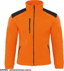 JHK FLRA 340 - bluza polarowa unisex, gruba posiada bardzo dobre właściwości cieplne - jasnożółto-zielono-czarny L 66