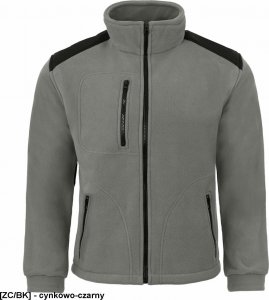 JHK FLRA 340 - bluza polarowa unisex, gruba posiada bardzo dobre właściwości cieplne - jasnożółto-zielono-czarny L 95