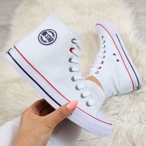Big Star Białe trampki wysokie Big Star T274026 37 1