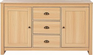 Beliani Komoda dwudrzwiowa jasne drewno LANSIN! 4