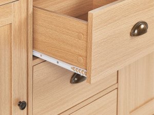 Beliani Komoda dwudrzwiowa jasne drewno LANSIN! 6