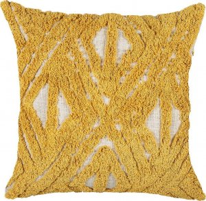 Beliani Lumarko Bawełniana poduszka dekoracyjna w geometryczny wzór 45 x 45 cm żółta ALCEA! 1