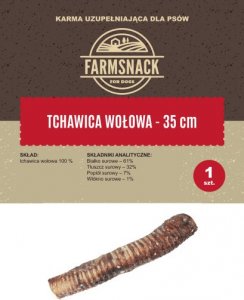 FarmSnack FarmSnack Tchawica wołowa 35cm 1szt 1