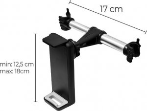 Retoo UCHWYT SAMOCHODOWY NA TELEFON TABLET ZAGŁÓWEK 16