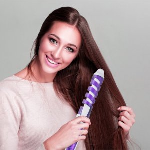 Lokówka Retoo LOKÓWKA DO WŁOSÓW FALOWNICA KARBOWNICA AUTOMATYCZNA -fioletowa 9