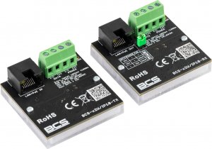 BCS Zestaw aktywnych konwerterów do transmisji danych z sieci Ethernet oraz zasilania PoE BCS-X2W/IP10 2