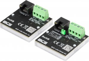 BCS Zestaw aktywnych konwerterów do transmisji danych z sieci Ethernet oraz zasilania PoE BCS-X2W/IP10 4
