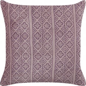 Beliani Lumarko Welurowa poduszka dekoracyjna geometryczny wzór 45 x 45 cm różowa SILYBUM! 1