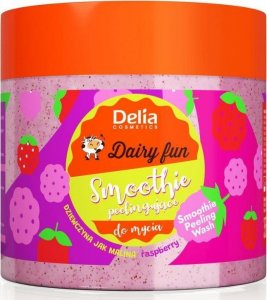 Delia Dairy Fun peelingujące smoothie do mycia ciała Dziewczyna Jak Malina 350ml 1