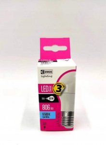 Emos ŻARÓWKA LED CLS MINI GL 8W(60W) 806LM E27 CW 1