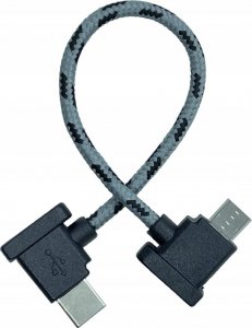 Kabel USB BRDRC USB-C - microUSB 0.15 m Czarny 1