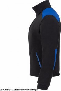 JHK FLRA 340 - bluza polarowa unisex, gruba posiada bardzo dobre właściwości cieplne - czarno-niebieski royal 4XL 103