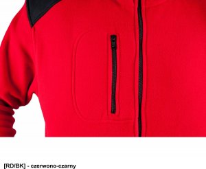 JHK FLRA 340 - bluza polarowa unisex, gruba posiada bardzo dobre właściwości cieplne - czarno-niebieski royal 4XL 19