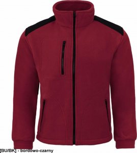 JHK FLRA 340 - bluza polarowa unisex, gruba posiada bardzo dobre właściwości cieplne - czarno-niebieski royal 4XL 6