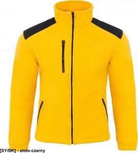 JHK FLRA 340 - bluza polarowa unisex, gruba posiada bardzo dobre właściwości cieplne - czarno-niebieski royal 4XL 69