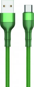 Kabel USB 2GO 2GO USB Ladekabel Type C grün 100cm 1