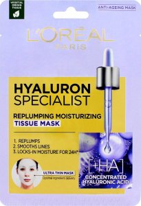 L’Oreal Paris Loreal Hyaluron Specialist Nawilżająca Maska do twarzy na tkaninie 30g 1