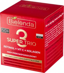 Bielenda Super Trio 50+ Silnie ujędrniający krem przeciwzmarszczkowy na dzień i noc 50ml 2
