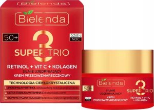 Bielenda Super Trio 50+ Silnie ujędrniający krem przeciwzmarszczkowy na dzień i noc 50ml 1