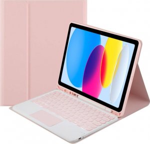 Strado Etui z klawiaturą touchpad do Apple iPad 10.9 22 TPIP22 (Różowe) uniwersalny 1