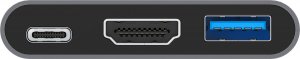 Adapter USB Conceptronic CONCEPTRONIC Adapter USB-C -> HDMI,2xUSB3.0,PD,SD   0.15m 2