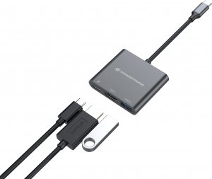 Adapter USB Conceptronic CONCEPTRONIC Adapter USB-C -> HDMI,2xUSB3.0,PD,SD   0.15m 5