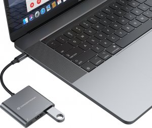 Adapter USB Conceptronic CONCEPTRONIC Adapter USB-C -> HDMI,2xUSB3.0,PD,SD   0.15m 6