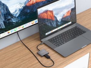 Adapter USB Conceptronic CONCEPTRONIC Adapter USB-C -> HDMI,2xUSB3.0,PD,SD   0.15m 8