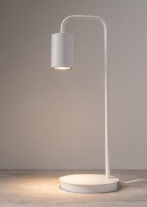 Lampa stołowa Sigma Nocna lampa stojąca Luis minimalistyczna do sypialni biała 1