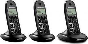 Telefon stacjonarny Motorola Telefon Motorola E07000D48B3AES03 (3 Pcs) Czarny 1