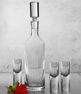 Krosno Komplet do wódki Gotic 7el. KROSNO HANDMADE szlif 3