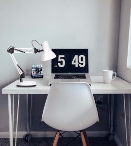 Lampka biurkowa Kaja biała  (K2-K-MT-COSMO BIAŁY) 5