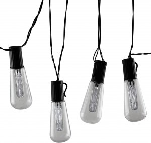 Polux Solarny łańcuch świetlny na taras 10 LED 2,6m ciepła 2