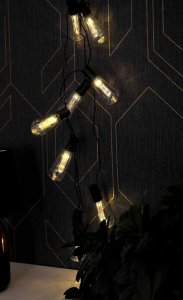 Polux Solarny łańcuch świetlny na taras 10 LED 2,6m ciepła 4