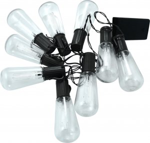 Polux Solarny łańcuch świetlny na taras 10 LED 2,6m ciepła 5