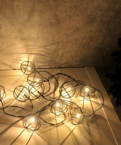 Polux Girlanda ze światełkami do sypialni czarna 10 LED 2,1m ciepła 4