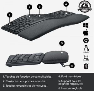 Klawiatura Logitech Ergo K860 (S7133953) 6