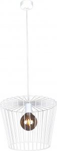 Lampa wisząca Kaja Druciana lampa wisząca Soul industrialna K-4645 biała 1