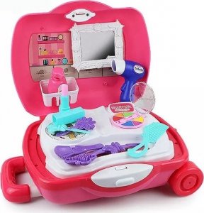 Woopie WOOPIE Przenośna Toaletka dla Dziewczynki 2w1 Salon Urody Walizka 17 el. 3