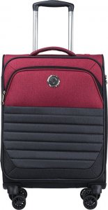 Puccini Mała kabinowa walizka PUCCINI MALMO EM50710C 3 Czerwono czarna 2